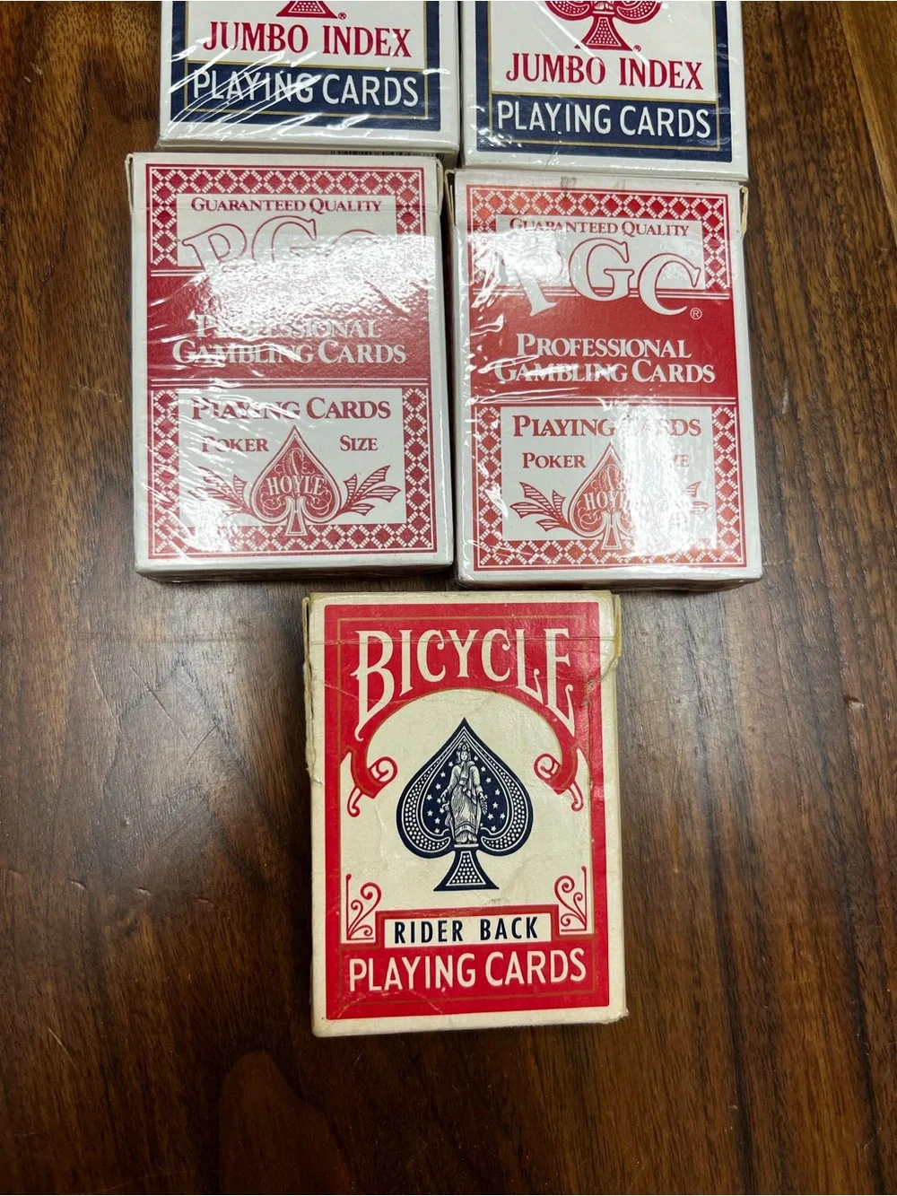Lot of 5 NWT Bicycle and 2 PGC Playing Cards - Picture 3 of 11